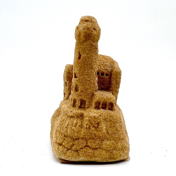 Vintage Sandcastle Sculpture Coastal Decor Real Sand Lighthouse Ruins 1990s - Picture 5 of 7